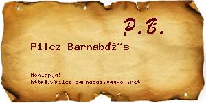 Pilcz Barnabás névjegykártya