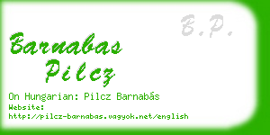 barnabas pilcz business card